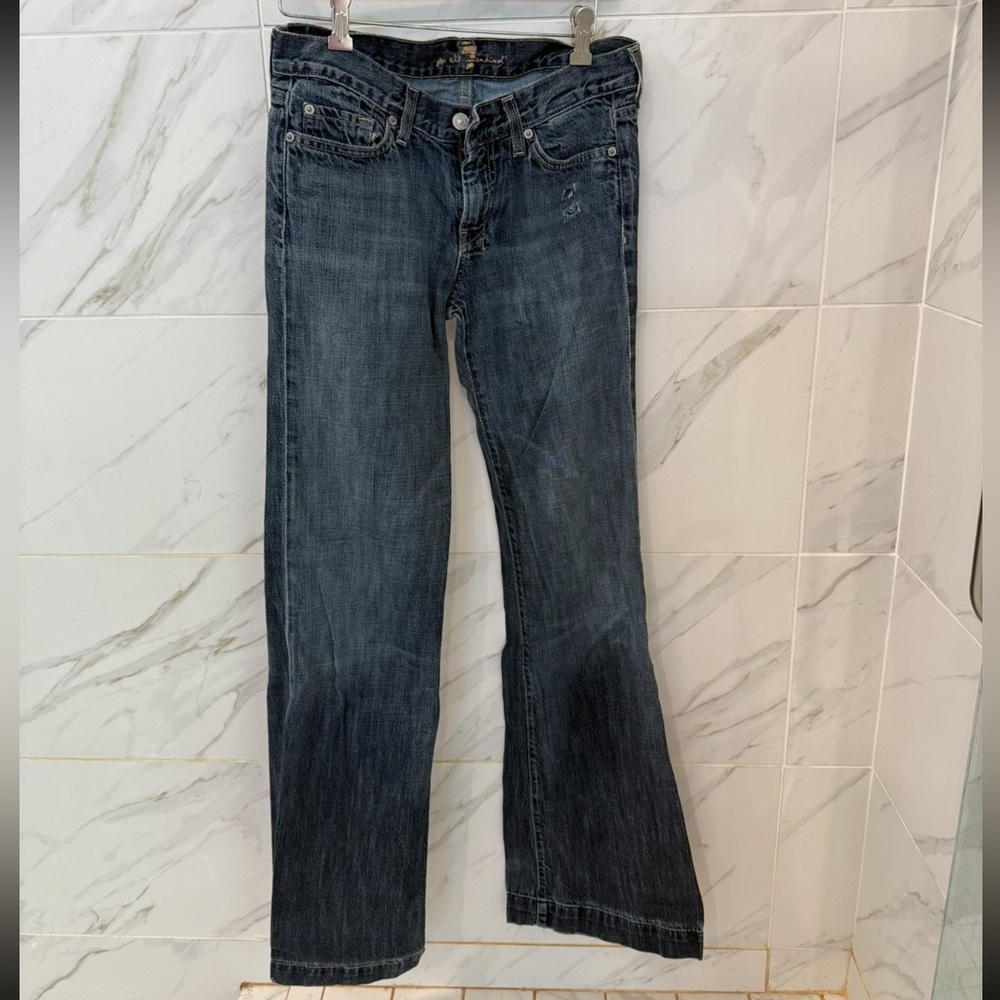 7 For All Mankind Women's Dark Wash Bootcut Jeans
